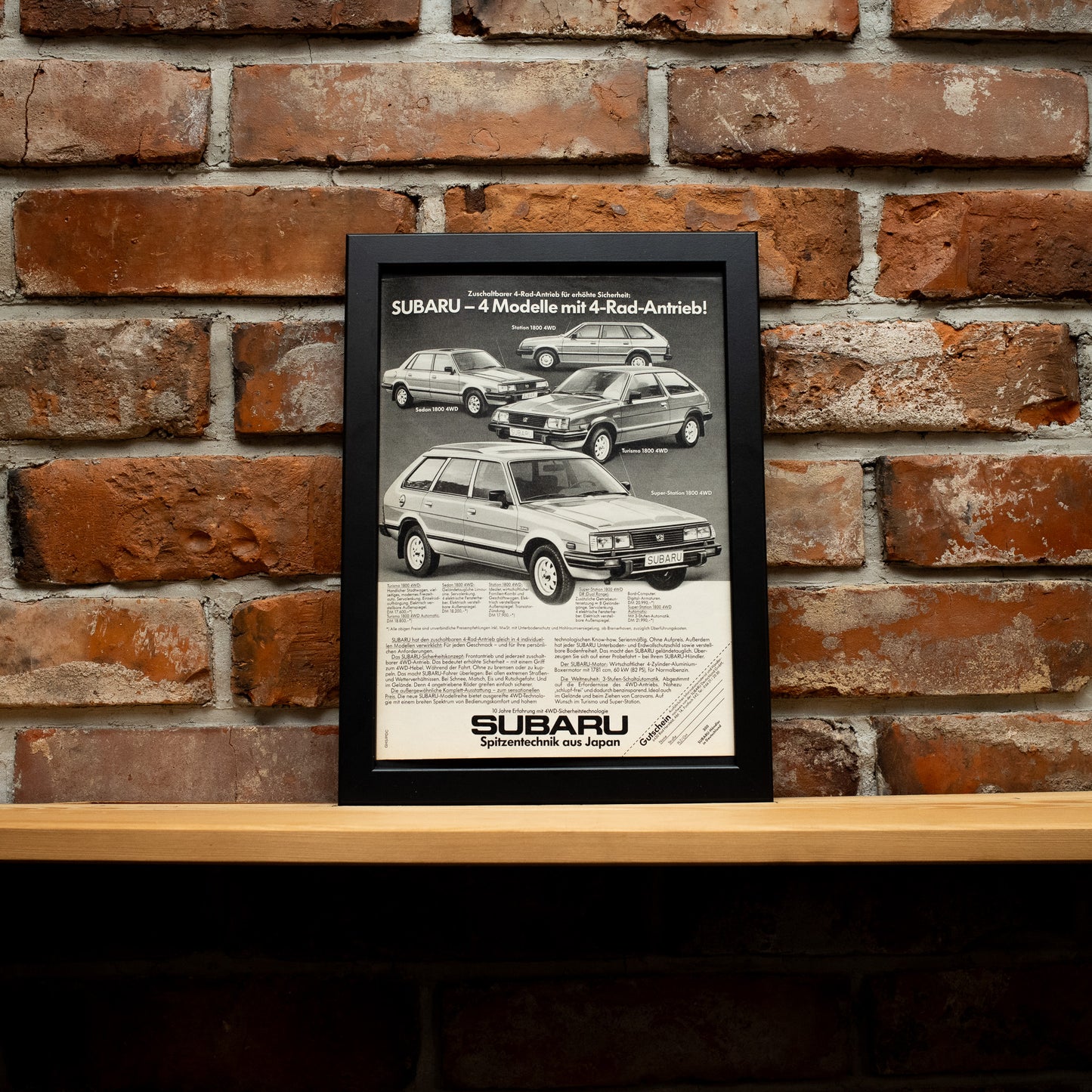 Subaru model line up 1983