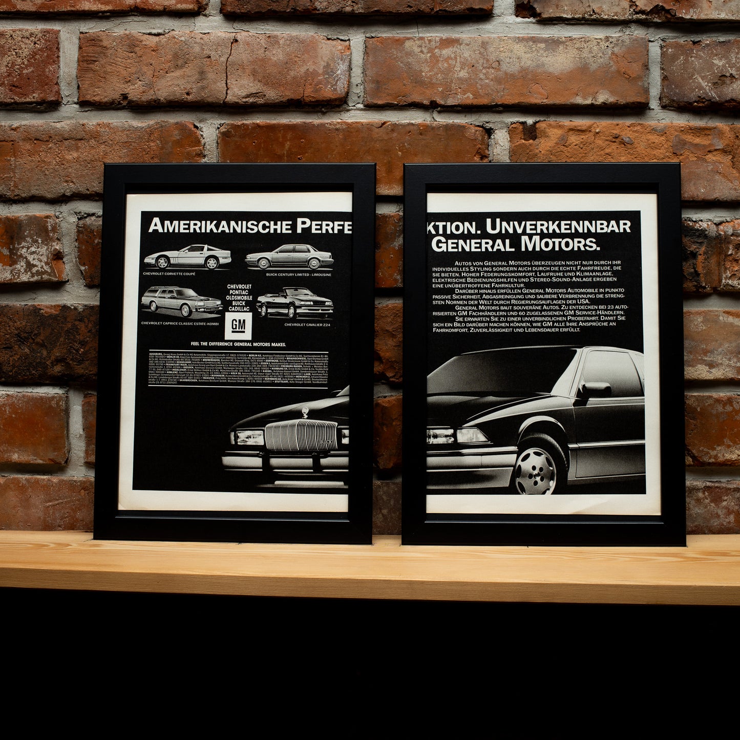 General Motors model line up 1989