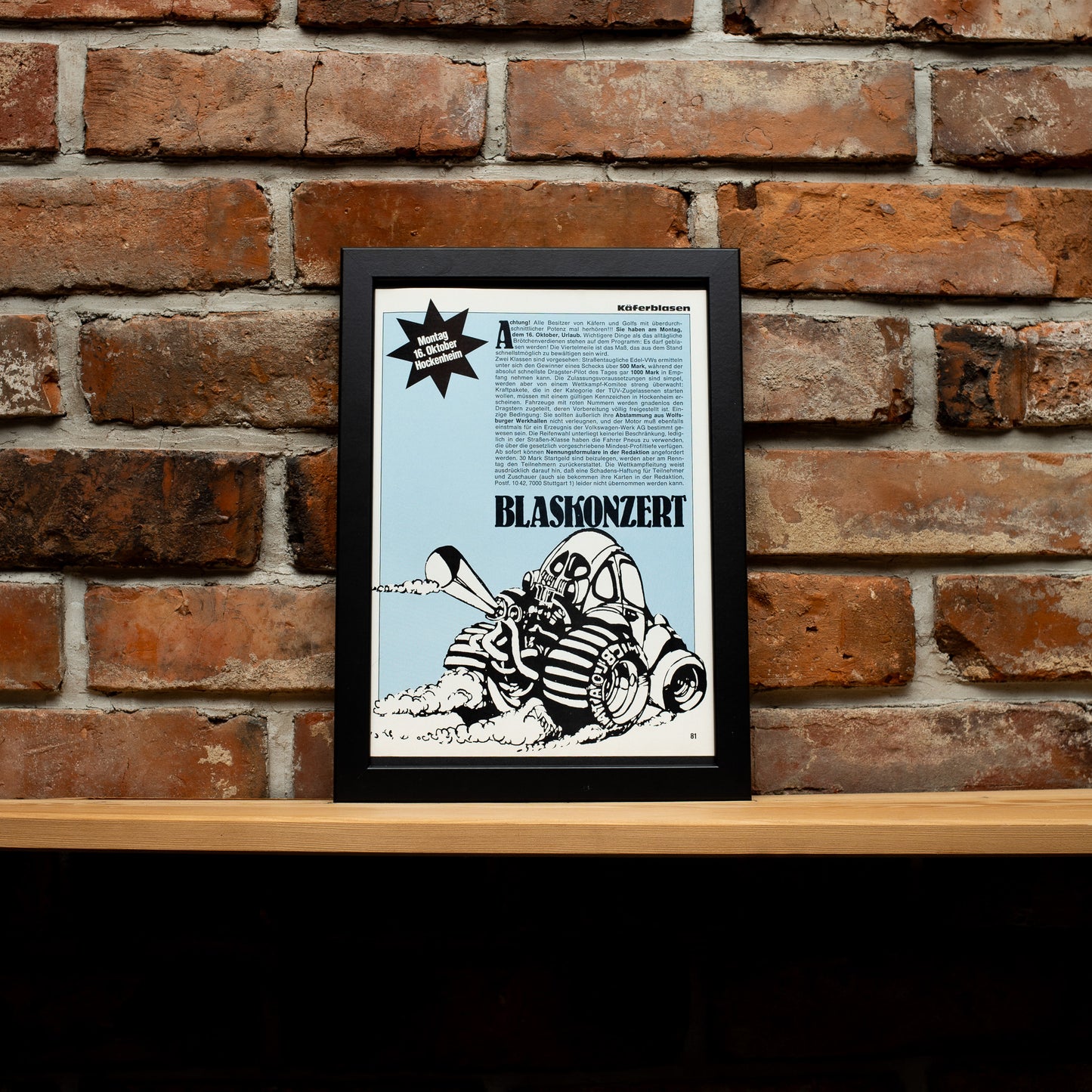 VW Käfer Blaskonzert 1978